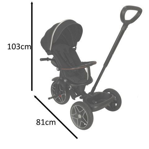 Rowerek trójkołowy TRIKE FIX Elite 2w1 rower spacerówka 6w1 czarny Rowerek trójkołowy TRIKE FIX Elite 2w1 rower spacerówka 6w1 czarny