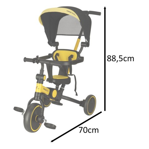 Rowerek trójkołowy TRIKE FIX V4 rower spacerówka rowerek biegowy 6w1 czarny Rowerek trójkołowy TRIKE FIX V4 rower spacerówka rowerek biegowy 6w1 czarny