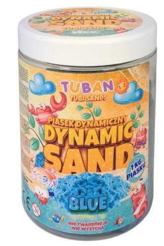 TUBAN Piasek dynamiczny 1kg niebieski TUBAN Piasek dynamiczny 1kg niebieski