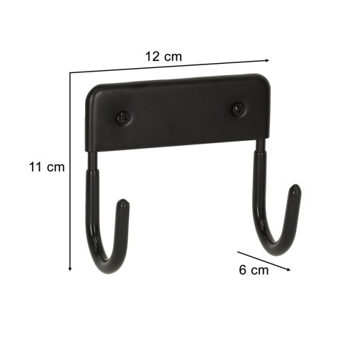 Wieszak uchwyt na deskę do prasowania metalowy udźwig 15 kg czarny Wieszak uchwyt na deskę do prasowania metalowy udźwig 15 kg czarny