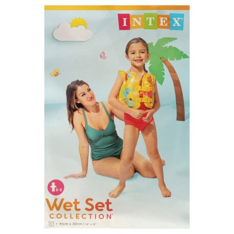INTEX 59661 Kamizelka dmuchana kapok do pływania dla dzieci 3-5lat 18-23kg INTEX 59661 Kamizelka dmuchana kapok do pływania dla dzieci 3-5lat 18-23kg
