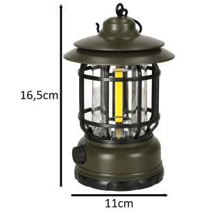 Lampa ogrodowa kempingowa na biwak z uchwytem piknik akumulatorowa USB