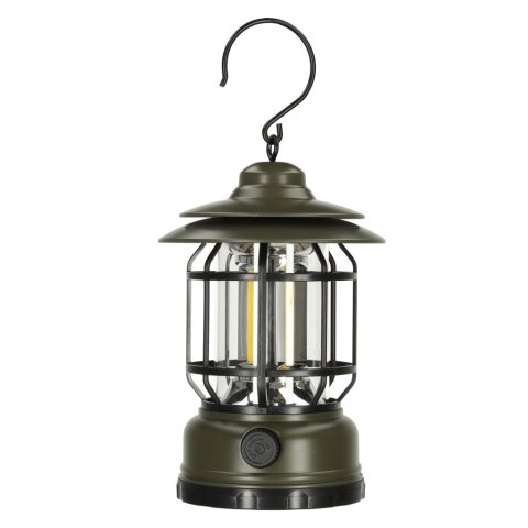 Lampa ogrodowa kempingowa na biwak z uchwytem piknik akumulatorowa USB Lampa ogrodowa kempingowa na biwak z uchwytem piknik akumulatorowa USB