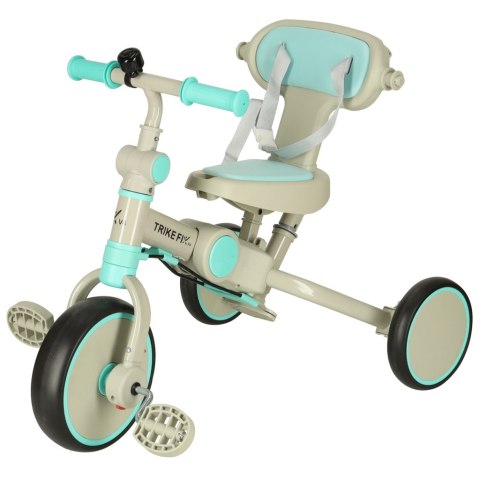 Rowerek trójkołowy TRIKE FIX V4 rower spacerówka rowerek biegowy 6w1 szary niebieski Rowerek trójkołowy TRIKE FIX V4 rower spacerówka rowerek biegowy 6w1 szary niebieski