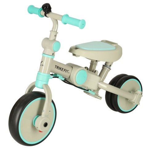 Rowerek trójkołowy TRIKE FIX V4 rower spacerówka rowerek biegowy 6w1 szary niebieski Rowerek trójkołowy TRIKE FIX V4 rower spacerówka rowerek biegowy 6w1 szary niebieski
