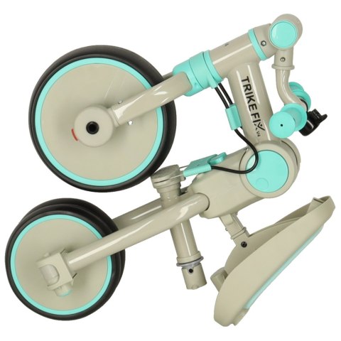 Rowerek trójkołowy TRIKE FIX V4 rower spacerówka rowerek biegowy 6w1 szary niebieski Rowerek trójkołowy TRIKE FIX V4 rower spacerówka rowerek biegowy 6w1 szary niebieski