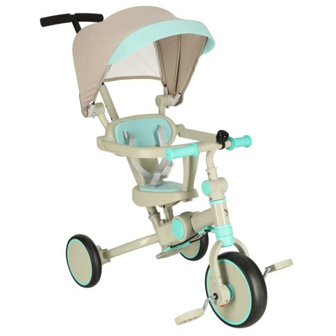 Rowerek trójkołowy TRIKE FIX V4 rower spacerówka rowerek biegowy 6w1 szary niebieski Rowerek trójkołowy TRIKE FIX V4 rower spacerówka rowerek biegowy 6w1 szary niebieski