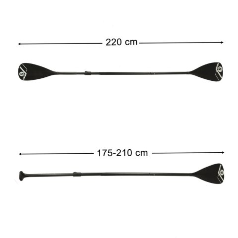 Wiosło kajakowe do deski SUP 2w1 składane aluminiowe regulowane 175 - 220 cm Wiosło kajakowe do deski SUP 2w1 składane aluminiowe regulowane 175 - 220 cm