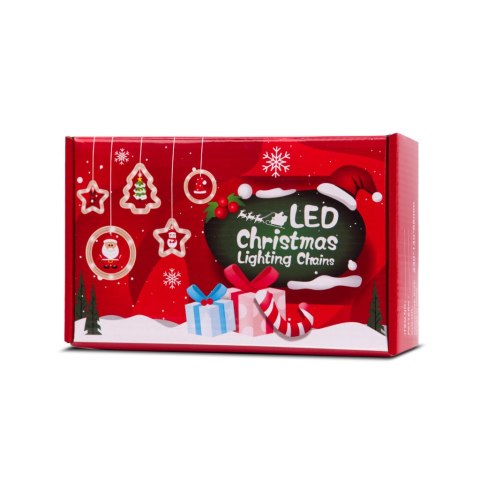 Kurtyna LED na okno girlanda bombki świąteczna choinkowa 3 m 125 LED Kurtyna LED na okno girlanda bombki świąteczna choinkowa 3 m 125 LED