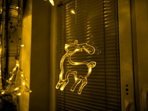 Lampki LED kurtyna renifer świąteczne choinkowe 2,5m 138LED ciepły biały 8 trybów świecenia IP44 Lampki LED kurtyna renifer świąteczne choinkowe 2,5m 138LED ciepły biały 8 trybów świecenia IP44