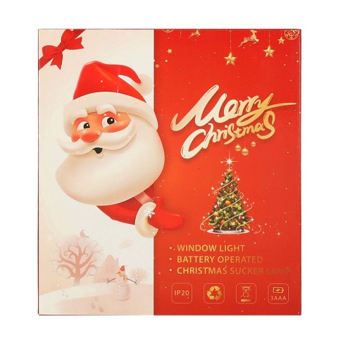 Lampki LED wisząca dekoracja okna świąteczna aniołek przyssawki 49cm 10 LED Lampki LED wisząca dekoracja okna świąteczna aniołek przyssawki 49cm 10 LED