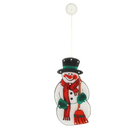 Lampki LED wisząca dekoracja okna świąteczna bałwan XXL 45cm Lampki LED wisząca dekoracja okna świąteczna bałwan XXL 45cm