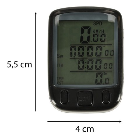 Licznik rowerowy RALLEX wodoodporny przewodowy prędkościomierz podświetlany 25w1 LCD Licznik rowerowy RALLEX wodoodporny przewodowy prędkościomierz podświetlany 25w1 LCD