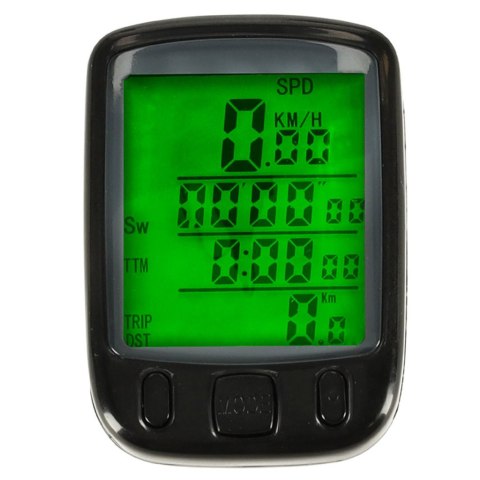 Licznik rowerowy RALLEX wodoodporny przewodowy prędkościomierz podświetlany 25w1 LCD Licznik rowerowy RALLEX wodoodporny przewodowy prędkościomierz podświetlany 25w1 LCD