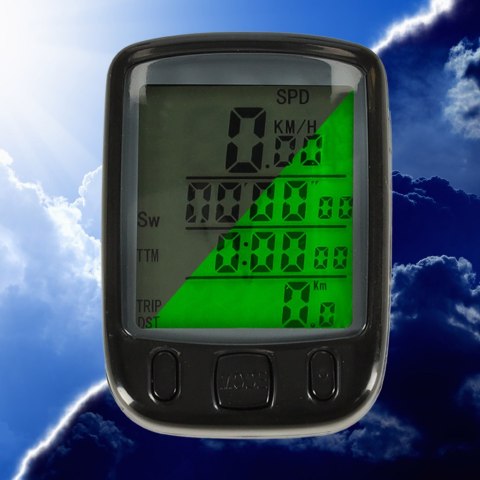 Licznik rowerowy RALLEX wodoodporny przewodowy prędkościomierz podświetlany 25w1 LCD Licznik rowerowy RALLEX wodoodporny przewodowy prędkościomierz podświetlany 25w1 LCD
