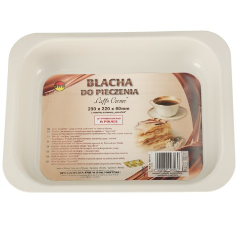 Blacha do pieczenia tortownica forma do ciast wypiek贸w t艂oczona 29cm x 22cm x 6cm br膮zowa Blacha do pieczenia tortownica forma do ciast wypiek贸w t艂oczona 29cm x 22cm x 6cm br膮zowa