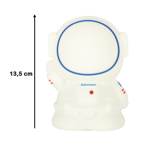 Lampka nocna dla dzieci silikonowa dotykowa miękka 8 LED USB RGB biała astronauta Lampka nocna dla dzieci silikonowa dotykowa miękka 8 LED USB RGB biała astronauta