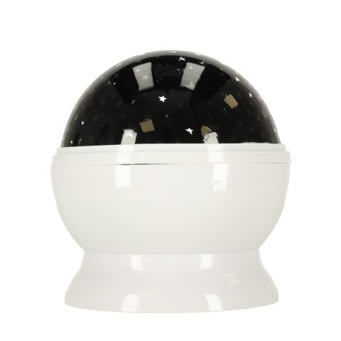 Lampka nocna projektor gwiazd 2w1 USB biała Lampka nocna projektor gwiazd 2w1 USB biała