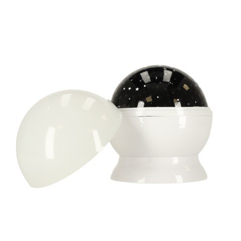 Lampka nocna projektor gwiazd 2w1 USB biała Lampka nocna projektor gwiazd 2w1 USB biała