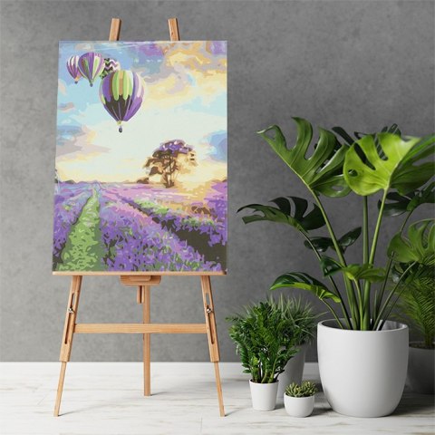 Malowanie po numerach obraz 50x40cm pole lawendowe Malowanie po numerach obraz 50x40cm pole lawendowe