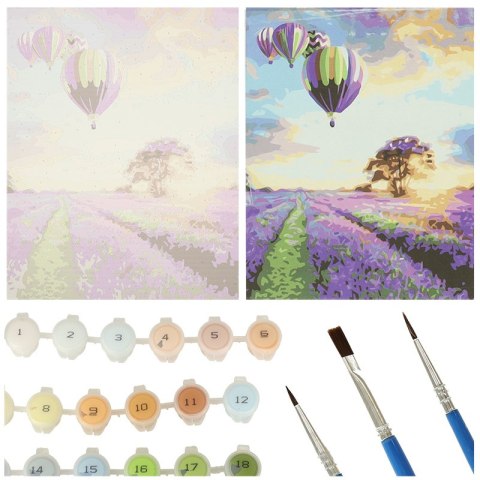 Malowanie po numerach obraz 50x40cm pole lawendowe Malowanie po numerach obraz 50x40cm pole lawendowe
