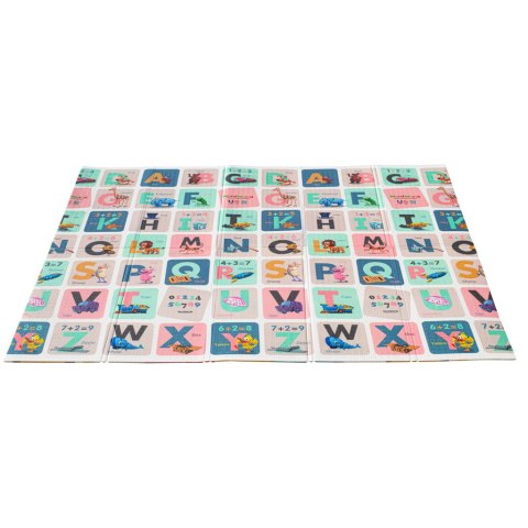 Mata edukacyjna piankowa dwustronna składana alfabet zwierzęta 180 x 200 cm Mata edukacyjna piankowa dwustronna składana alfabet zwierzęta 180 x 200 cm