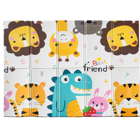Mata edukacyjna piankowa dwustronna składana alfabet zwierzęta 180 x 200 cm Mata edukacyjna piankowa dwustronna składana alfabet zwierzęta 180 x 200 cm