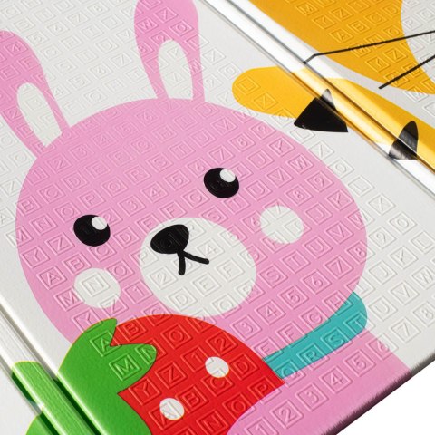 Mata edukacyjna piankowa dwustronna składana alfabet zwierzęta 180 x 200 cm Mata edukacyjna piankowa dwustronna składana alfabet zwierzęta 180 x 200 cm