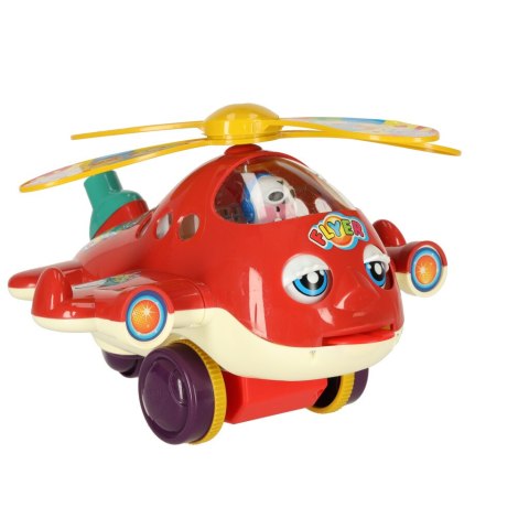 Pchacz na kiju samolot helikopter z dźwiękiem Pchacz na kiju samolot helikopter z dźwiękiem