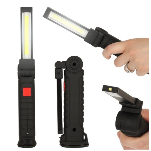 Lampa warsztatowa latarka USB 5 trybów magnes hak akumulator 1200 mAh 200 lm KAFUWELL Lampa warsztatowa latarka USB 5 trybów magnes hak akumulator 1200 mAh 200 lm KAFUWELL