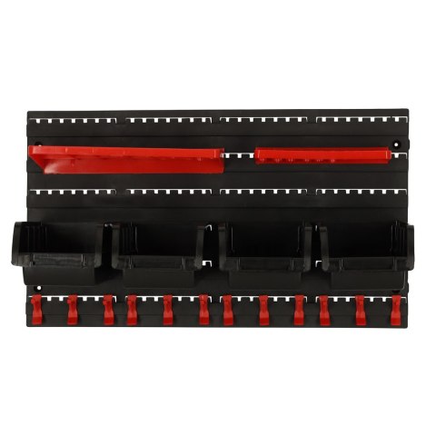 Organizer ścienny warsztatowy garażowy ścianka narzędziowa półki uchwyty haczyki wieszaki pojemniki 48x21x1 cm KAFUWELL Organizer ścienny warsztatowy garażowy ścianka narzędziowa półki uchwyty haczyki wieszaki pojemniki 48x21x1 cm KAFUWELL
