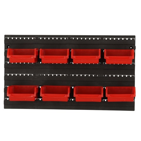 Organizer ścienny warsztatowy garażowy ścianka narzędziowa półki uchwyty haczyki wieszaki pojemniki 48x21x1 cm KAFUWELL Organizer ścienny warsztatowy garażowy ścianka narzędziowa półki uchwyty haczyki wieszaki pojemniki 48x21x1 cm KAFUWELL