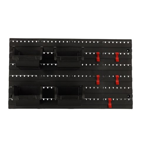 Organizer ścienny warsztatowy garażowy ścianka narzędziowa półki uchwyty haczyki wieszaki pojemniki 48x21x1 cm KAFUWELL Organizer ścienny warsztatowy garażowy ścianka narzędziowa półki uchwyty haczyki wieszaki pojemniki 48x21x1 cm KAFUWELL