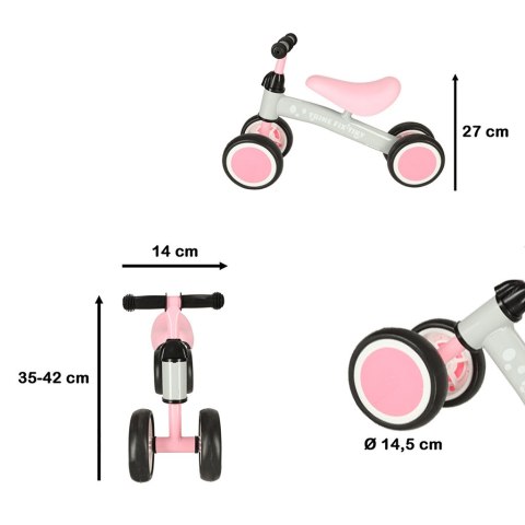 Rowerek biegowy Trike Fix Tiny rower jeździk 3w1 różowy Rowerek biegowy Trike Fix Tiny rower jeździk 3w1 różowy