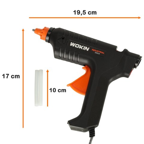 WOKIN Pistolet do kleju klejenia na gorąco 15W + wkłady 11,2mm WOKIN Pistolet do kleju klejenia na gorąco 15W + wkłady 11,2mm
