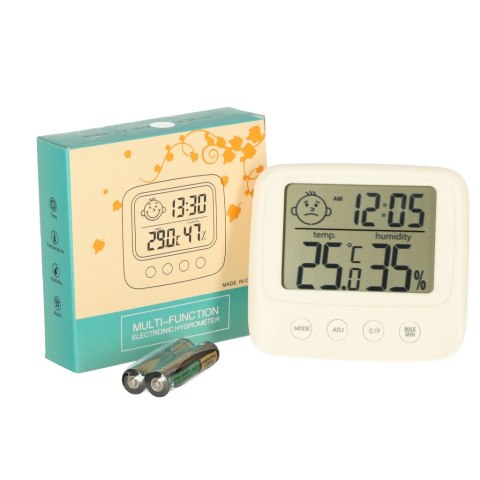 Higrometr zegar termometr pokojowy wilgotnościomierz LCD Higrometr zegar termometr pokojowy wilgotnościomierz LCD