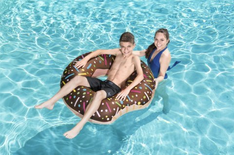 Kółko do pływania koło dmuchane BESTWAY 36188 donut brązowe 107cm Kółko do pływania koło dmuchane BESTWAY 36188 donut brązowe 107cm