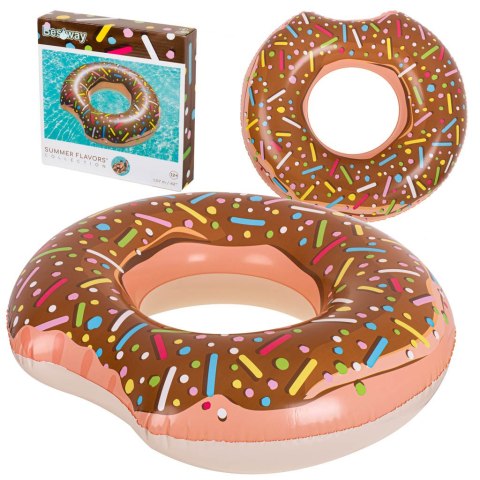 Kółko do pływania koło dmuchane BESTWAY 36188 donut brązowe 107cm Kółko do pływania koło dmuchane BESTWAY 36188 donut brązowe 107cm
