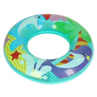 Kółko do pływania koło dmuchane kółko plażowe delfin 60 kg BESTWAY 36113 51 cm