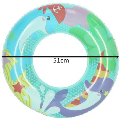 Kółko do pływania koło dmuchane kółko plażowe delfin 60 kg BESTWAY 36113 51 cm Kółko do pływania koło dmuchane kółko plażowe delfin 60 kg BESTWAY 36113 51 cm