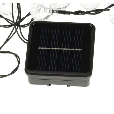 Lampki ogrodowe solarne kulki 7m 50LED ciepły biały Lampki ogrodowe solarne kulki 7m 50LED ciepły biały