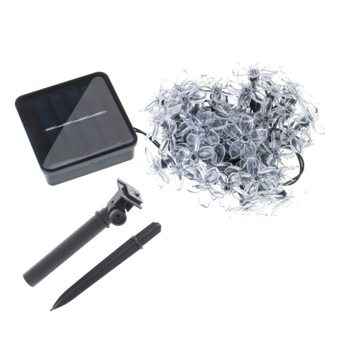 Lampki ogrodowe solarne kwiatki 7m 50LED multikolor Lampki ogrodowe solarne kwiatki 7m 50LED multikolor
