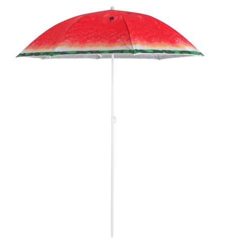 Parasol ogrodowy plażowy regulowany łamany 150cm arbuz UV Parasol ogrodowy plażowy regulowany łamany 150cm arbuz UV