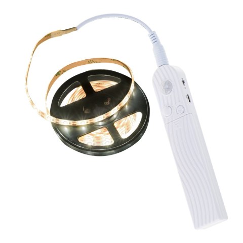 Taśma LED na baterie USB czujnik ruchu 2M ciepły biały Taśma LED na baterie USB czujnik ruchu 2M ciepły biały