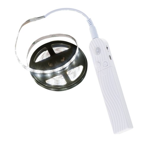 Taśma LED na baterie USB czujnik ruchu 2M zimny biały Taśma LED na baterie USB czujnik ruchu 2M zimny biały