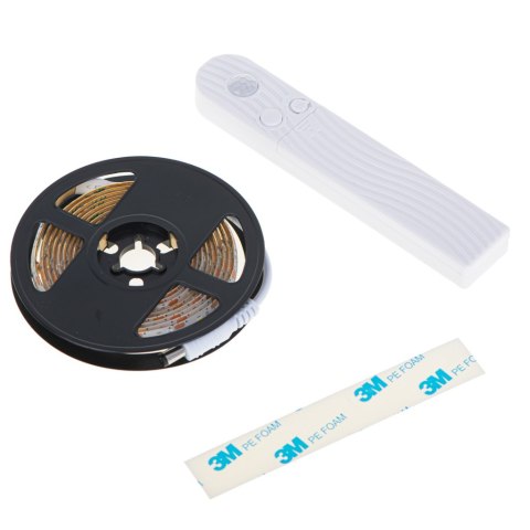 Taśma LED na baterie USB czujnik ruchu 2M zimny biały Taśma LED na baterie USB czujnik ruchu 2M zimny biały