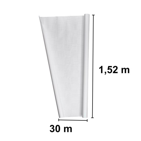 Folia rolka lekki połysk biała 1,52x30m Folia rolka lekki połysk biała 1,52x30m