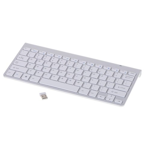 Klawiatura bezprzewodowa bluetooth Smart TV srebrna Klawiatura bezprzewodowa bluetooth Smart TV srebrna
