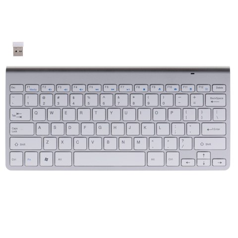 Klawiatura bezprzewodowa bluetooth Smart TV srebrna Klawiatura bezprzewodowa bluetooth Smart TV srebrna