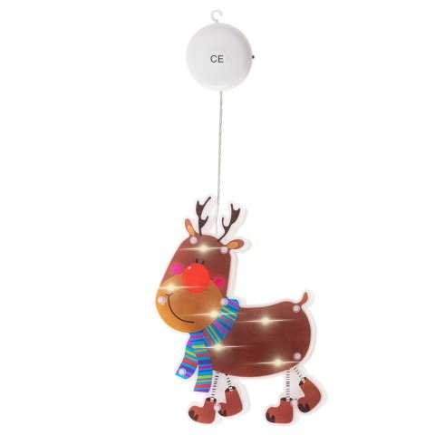 Lampki LED wisząca ozdoba dekoracja okna świąteczna przyssawka renifer Lampki LED wisząca ozdoba dekoracja okna świąteczna przyssawka renifer